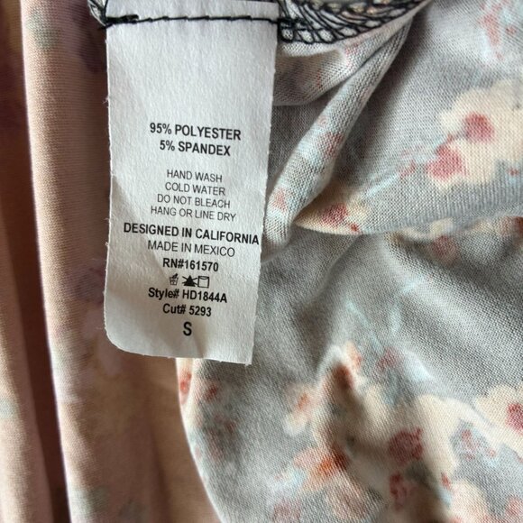 *NEW* Haptics Long Sleeve Floral Colorblock Dress - Small Prairie Boho Cottageco - Picture 7 of 9